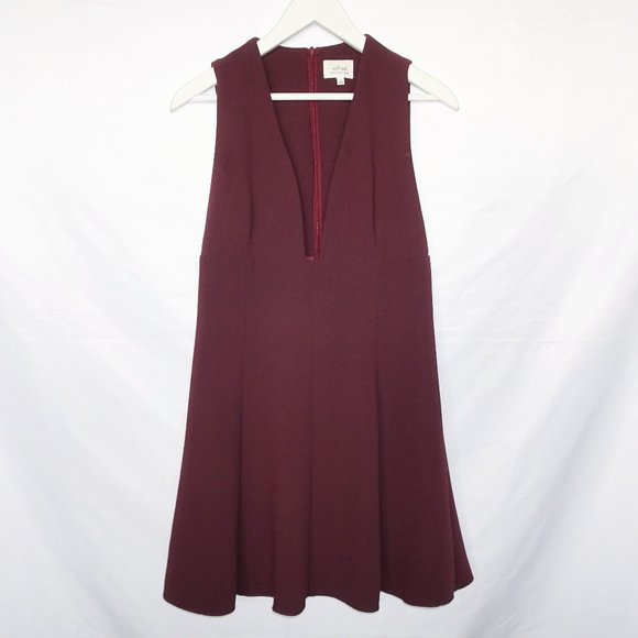 Wilfred Montbrun Burgundy Dress - Picture 1 of 7
